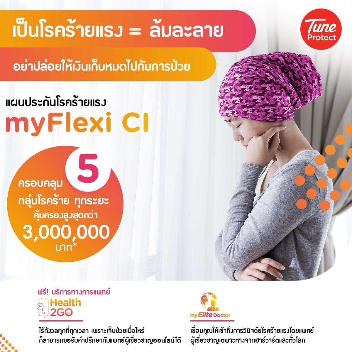 ประกันโรคร้ายแรง ที่ไหนดี, myFlexi CI ประกันโรคร้ายแรง