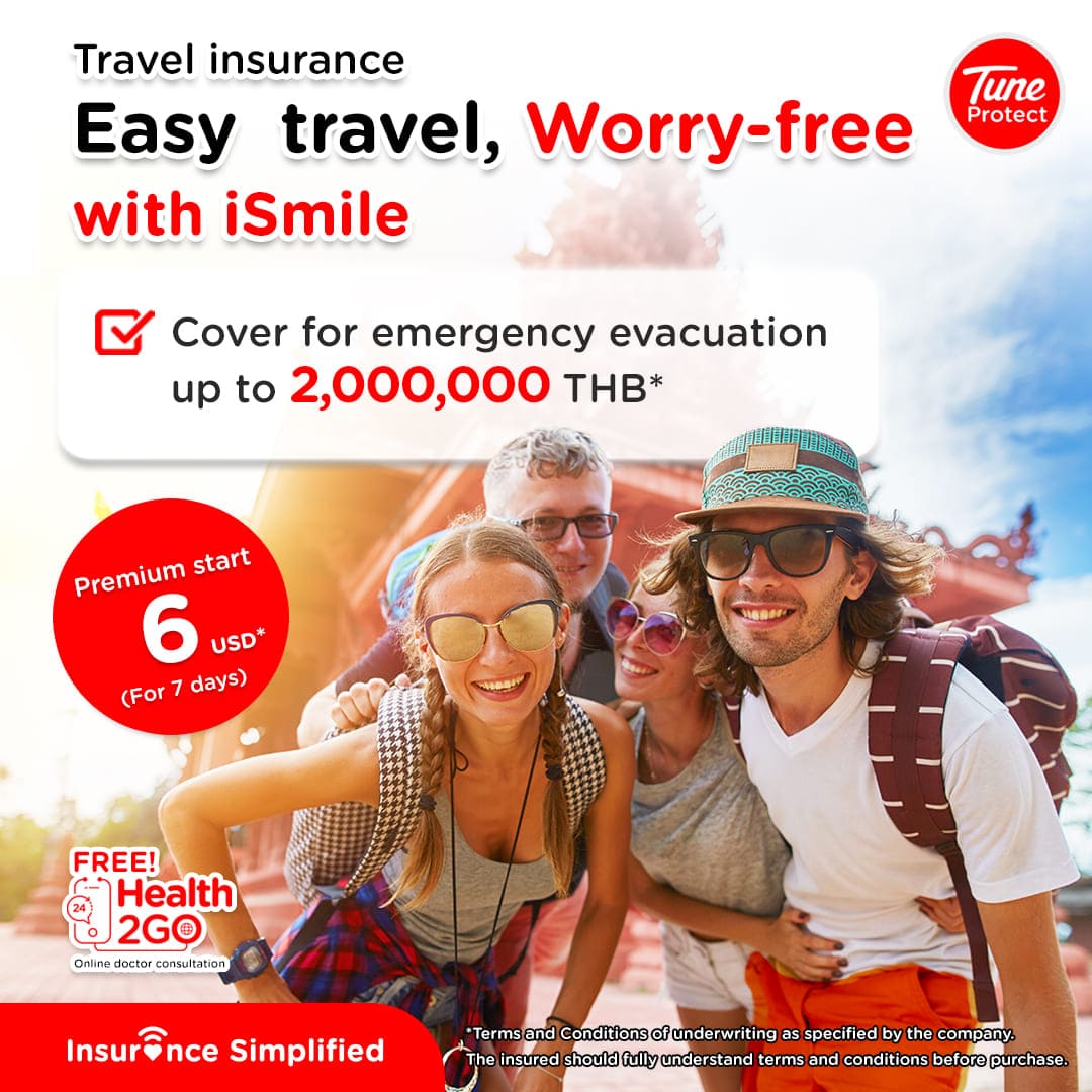 iSmile travel insurance, thailand travel insurance